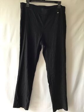 Rafaella Black Straight Leg Chinos